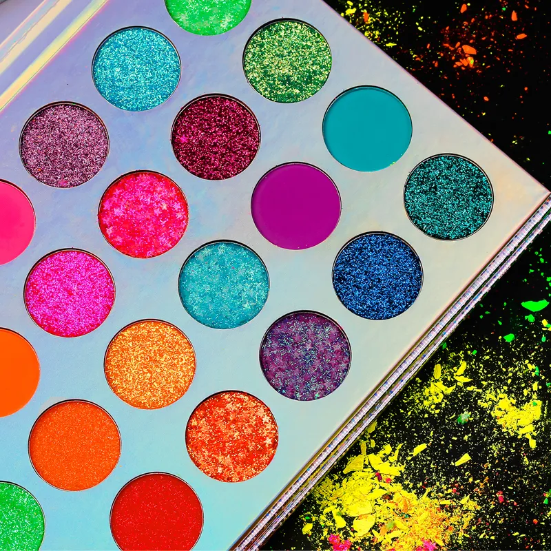 Eye Shadow 24 Färg Lysande ögonskugga Bright Fosfor Makeup Palette Flash Neon Set Maquillage 230815