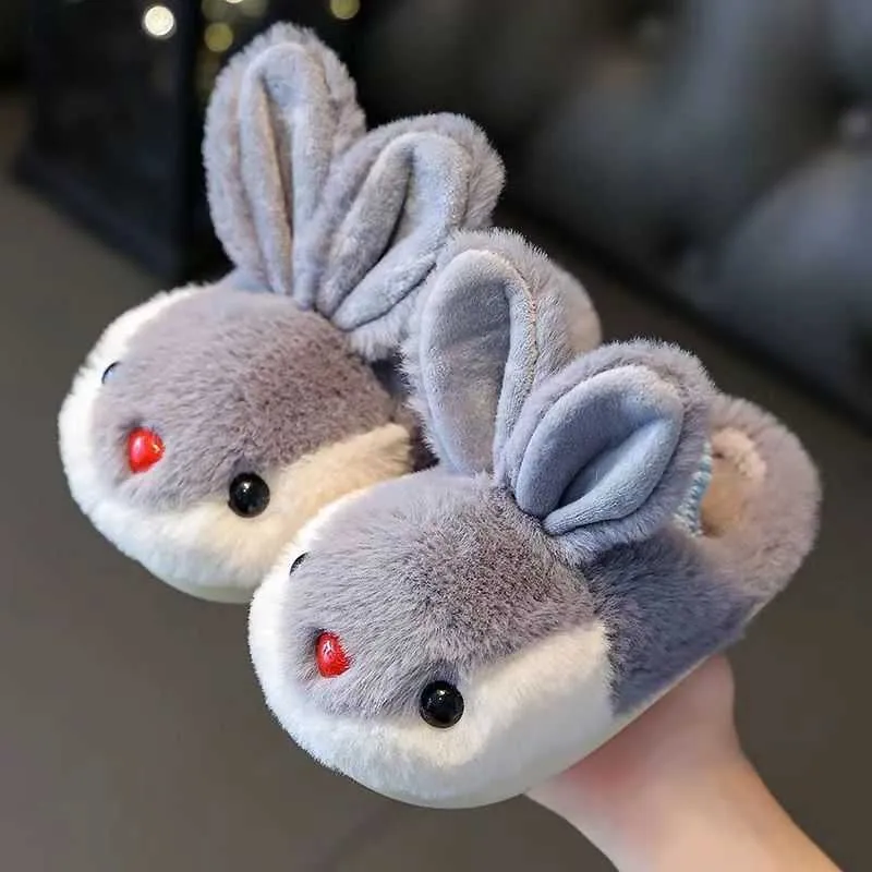 Slipper Cat Children Slippers Home Baby Cotton Slippers Shoes Boys Girls Furry Slippers Baby House Shoes