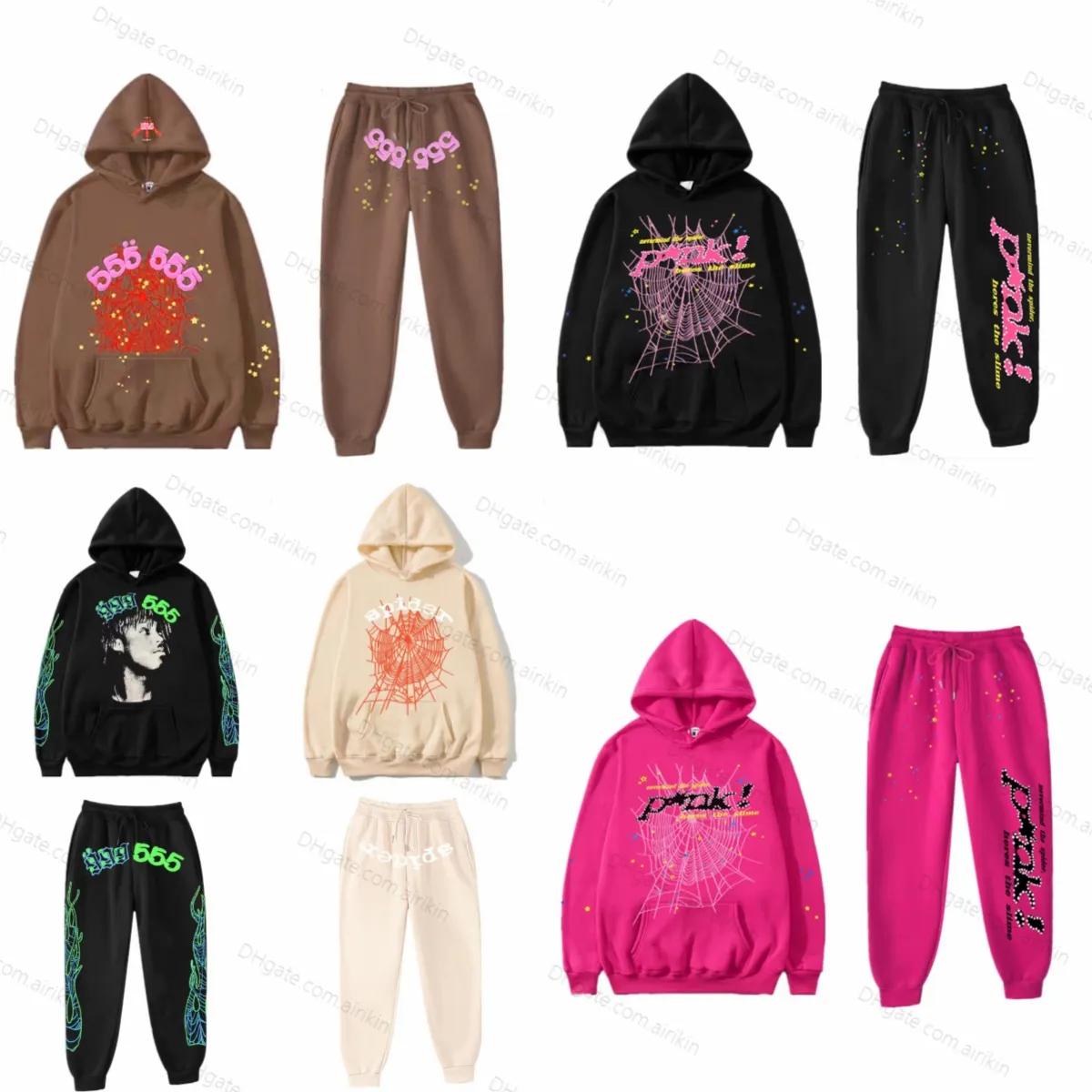 Trainingspakken voor heren Ss Designerkleding Heren Hoodies Sweatshirts Hiphop Young Thug Spider Hoodie Topkwaliteit Fluwelen trui Truien Dames Sxl