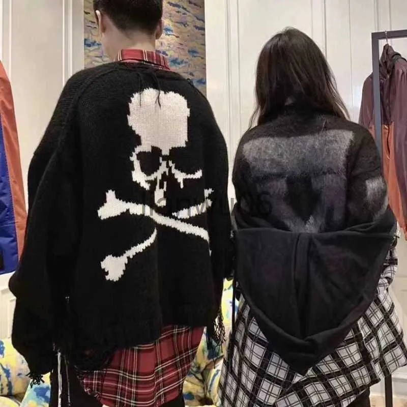 Unisex Skull Print Heavy Mastermind Sweater