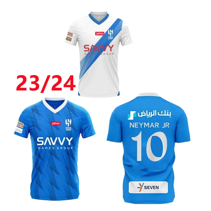 2023/24 NEYMAR JR Al-Hilal Saudi Soccer Jerseys 2024 Al Hilal #8 NEVES Uniform Mens IGHALO VIETTO Home Away Shirt