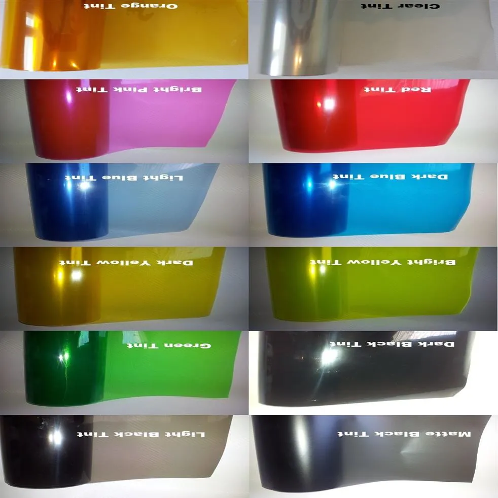 Headlight Tailight Fog Light Film Vinyl wrap Headlamp Tinting sticker Various colors 0 3m x 10m roll by Express315x