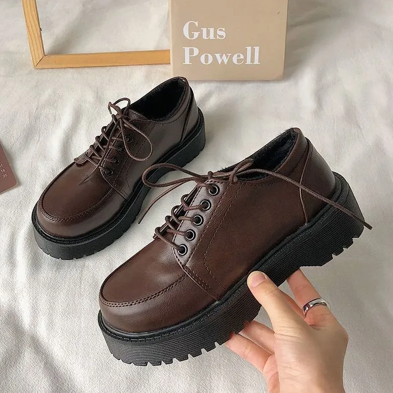 Wholesale Kawaii Platform Oxfords For Women School Uniform Doc Martens Shoes With Heels Round Toe And Mary Jane Design Perfect For Students And Girls Style 230815 At Only 41.39 DHgate.Com