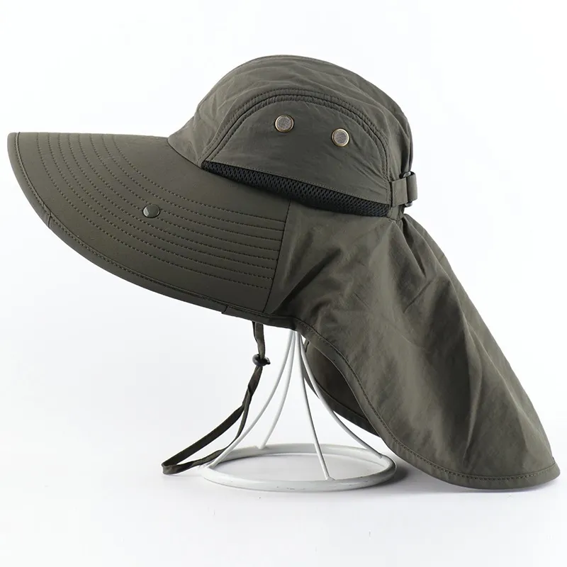 CAMOLAD Mens Wide Brim Packable Bucket Hat With Neck Flap UV Protection For  Fishing, Hiking, And Summer Sun Long And Wide Angle Style 230816 From  Qiyuan07, $11.71
