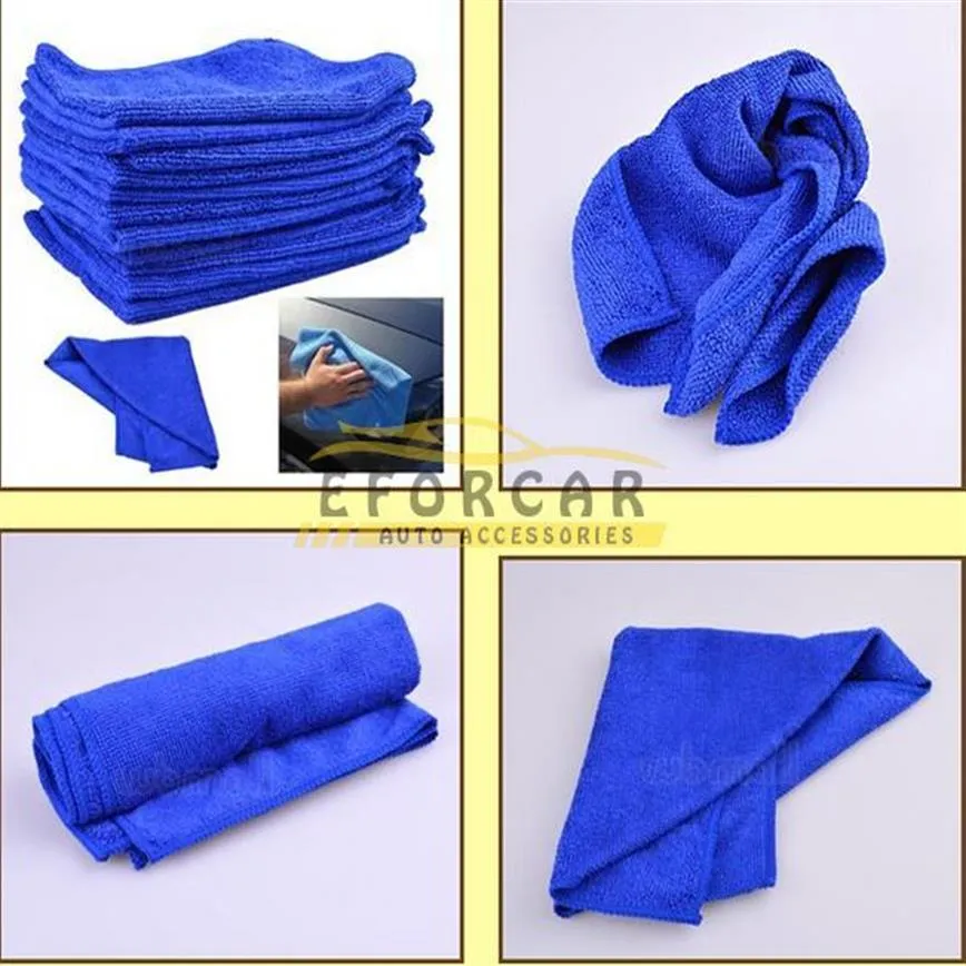 Ręczniki z mikrofibry samochodowej Czyste ręcznik Whole Miękka Plush Polish Cloth do Comar Home Office Cleaning 10pcs Lot257i