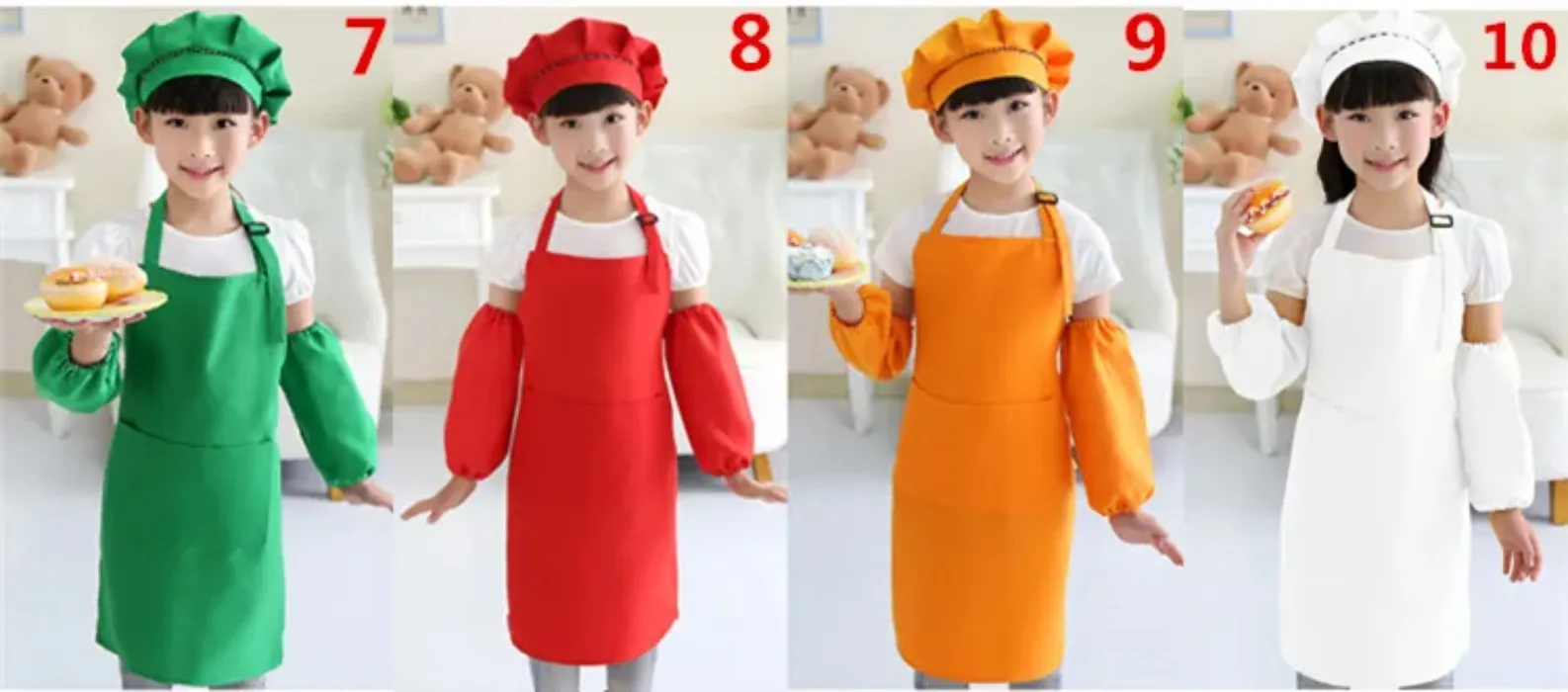 Kids Aprons Pocket Craft Cooking Baking Art Painting Kids Kitchen Dining Bib Children Aprons Kids Aprons A-0380