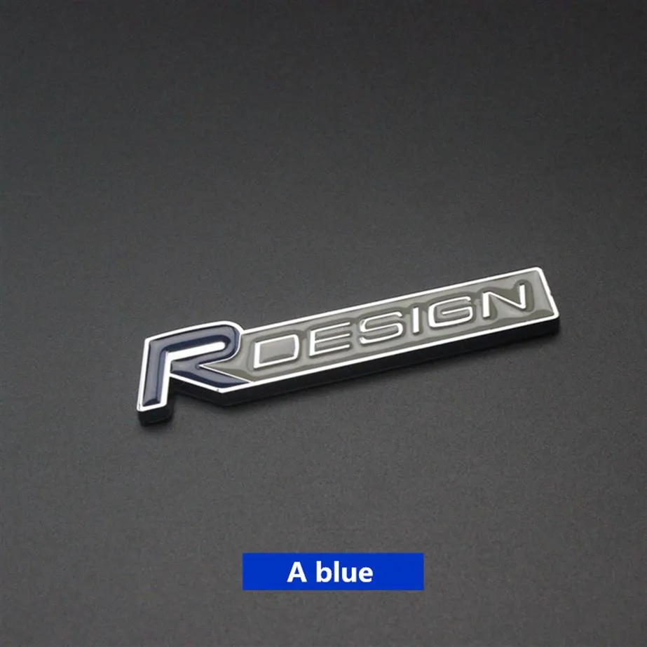3D Metall Zink Legierung R Design Rdesign Letter Embleme Badges