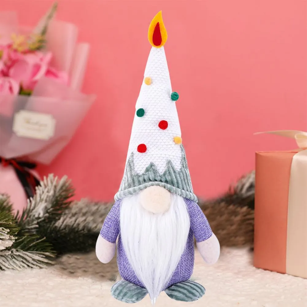 Oggetti decorativi Figurine Soft Birthday Gnome Colorato Ornamento della bambola senza volto Plush per felici Gifts Decorazione di Decorazioni per la casa DECORAZIONE CASATURA PORTARE 230815