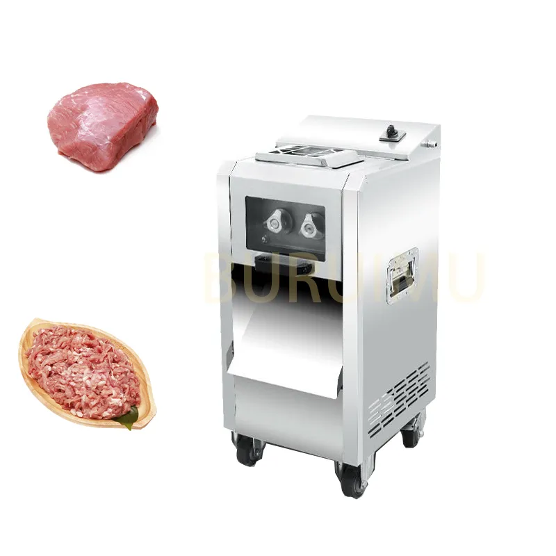 Meat Cutter Commercial Multifunctional Vertical High-power Electric Large Stainless Steel Food Slicing Shredding Cutter