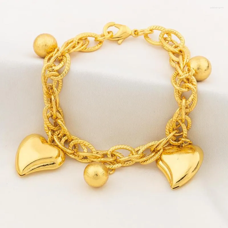Link Armbänder YM Für Frauen Kupfer Hand Kette Geometrie Pentagramm Herz Perlen Anhänger Charm Armband Set Modeschmuck_voghion.com