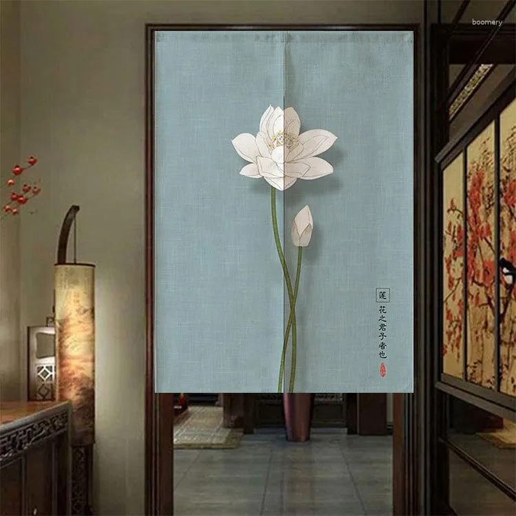 Gardin kinesisk dörröppning lotus partition kök sovrum feng shui japansk noren