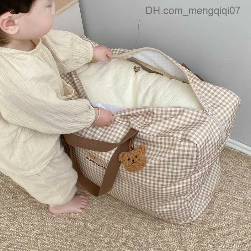 Diaper Bags Mom's Bag Pregnant Women's Hospital Large Capacity Kindergarten Flat Quilt Storage Bag Diaper Baby Supplies Organizer Travel Bag Z230816