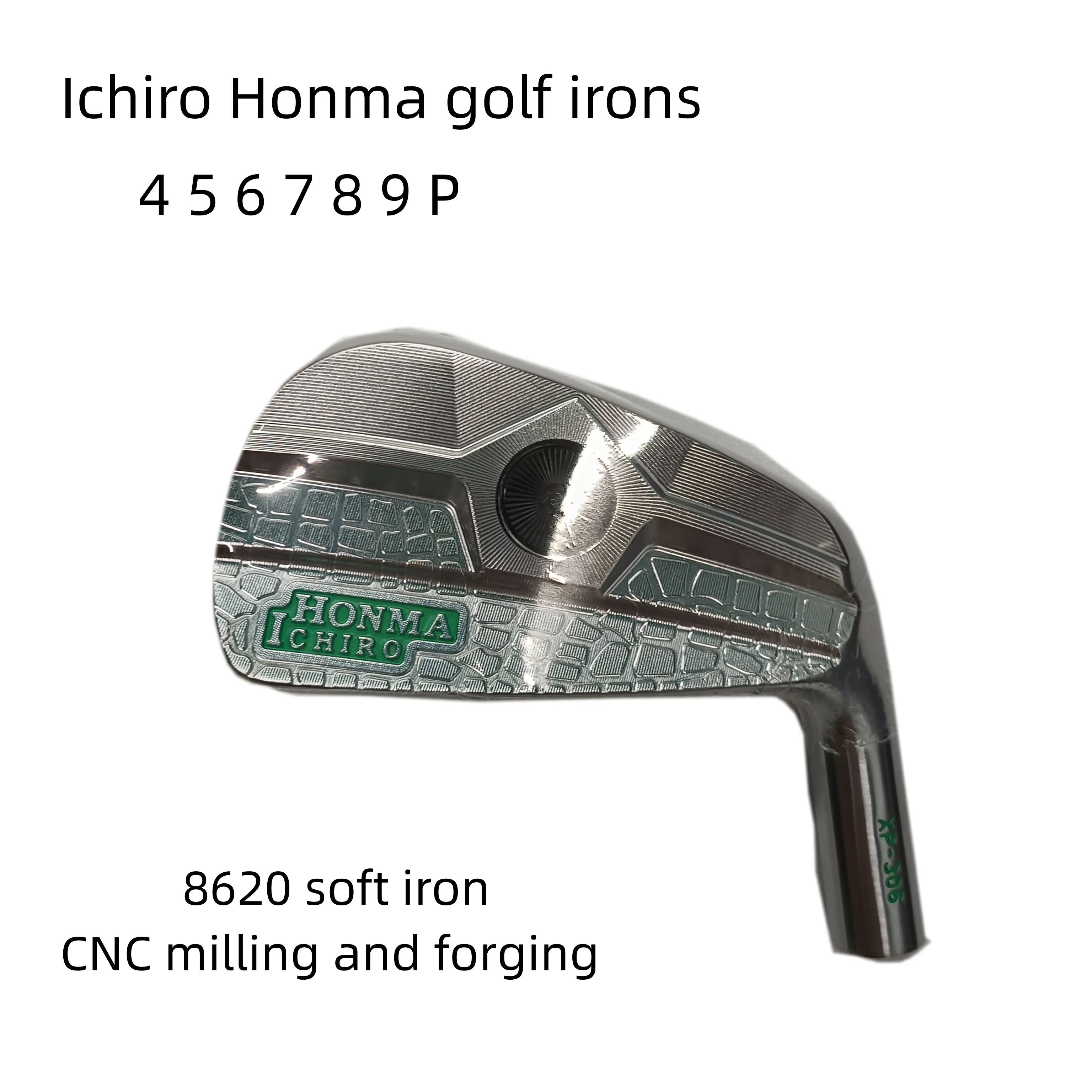 Nouveaux fers de golf Ichiro Honma Hollow Silver Golf Irons Golden 7PCS 456789PSELET OU GRAPHITE GOLF Clubs