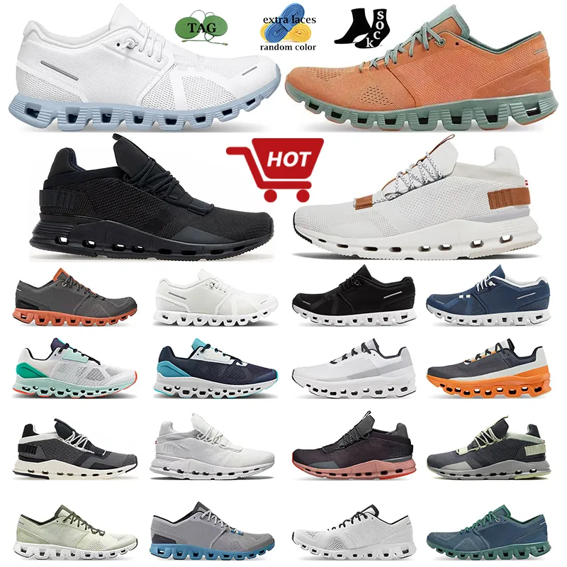 Skor moln casual mens designer clouds x löpande sneakers federer träning och kors träning sko ask svart legera grå aloe storm män kvinnor sporttränare