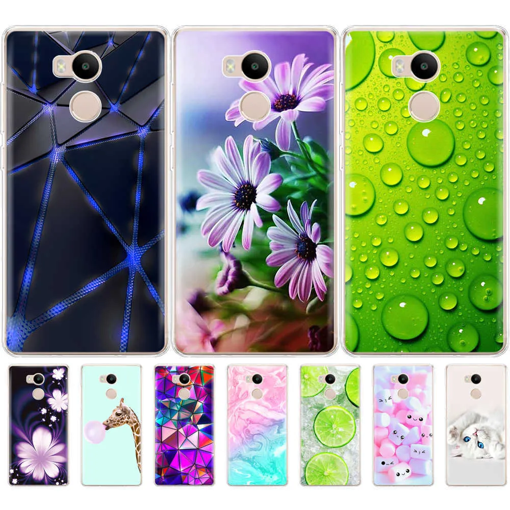 Mjuka TPU -fall för Xiaomi Redmi 4 Pro Case Cover Silicon Phone Cover för Redmi 4 Prime Case Printing 360 Full Protective Coque