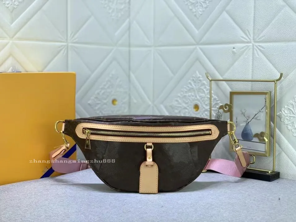 Toppkvalitetsdesignväskor klassiska kvinnors fickväska messenger väska riktig läder lyx handväska modebrev handväska plånbok midjan väskor med dammväska