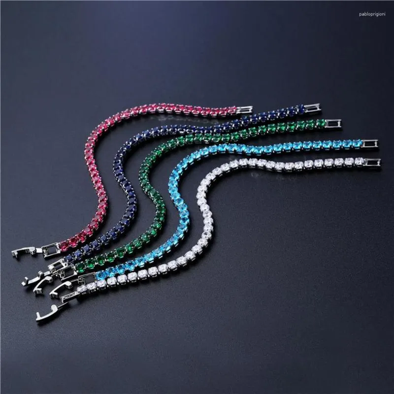 Link Bracelets IDESTINY 11.11 Cubic Zirconia Tennis Bracelet & Bangles For Women Fashion Lady Jewelery Pulseras Mujer_ipsvogv.com