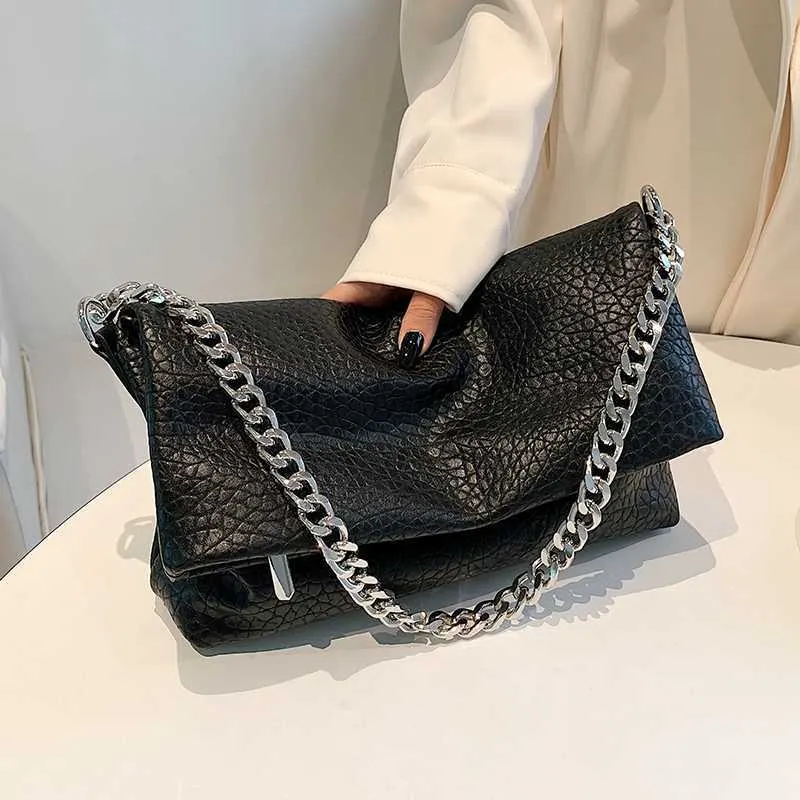 Toes Folding PU Leather Small Nieuwste Chain Dames's 2023 Trend Fashion Brand Luxury Designer Soft Handtas Caitlin_Fashion_Bags