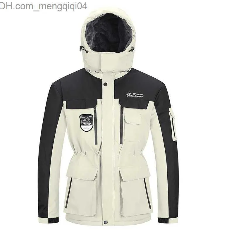 Jaquetas masculinas impermeabiliza e quente jaqueta de lã masculina de inverno grande 7xl 8xl anorak jacket masculino capa de colcha de vento casual parka z230816