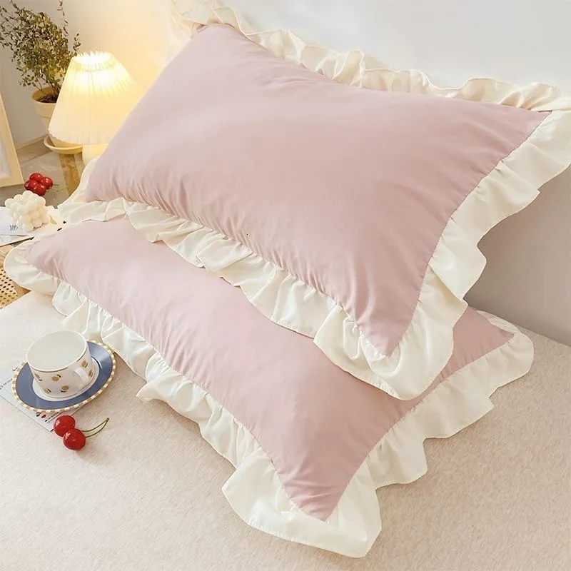 Pillow Case Princess Pillowcases With Ruffles Multiple Sizes Pillow Cover Comfortable Pillow Case For Adults Kids 230815