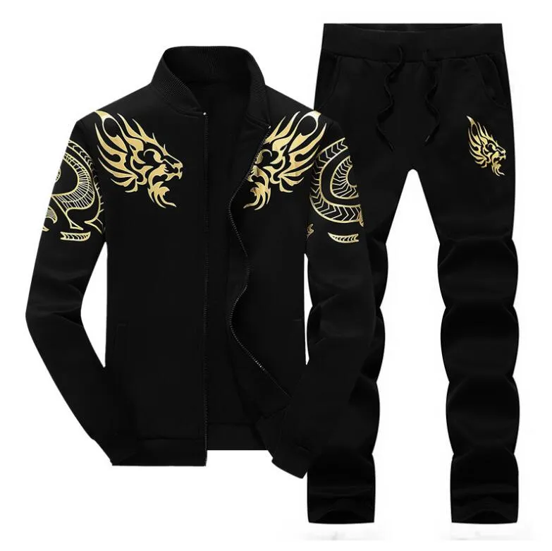 Mens Tracksuits Pants Jogging Suit Autumn Winter Outfits Sportswear Running Sweatsuit Loose Fit Clothes