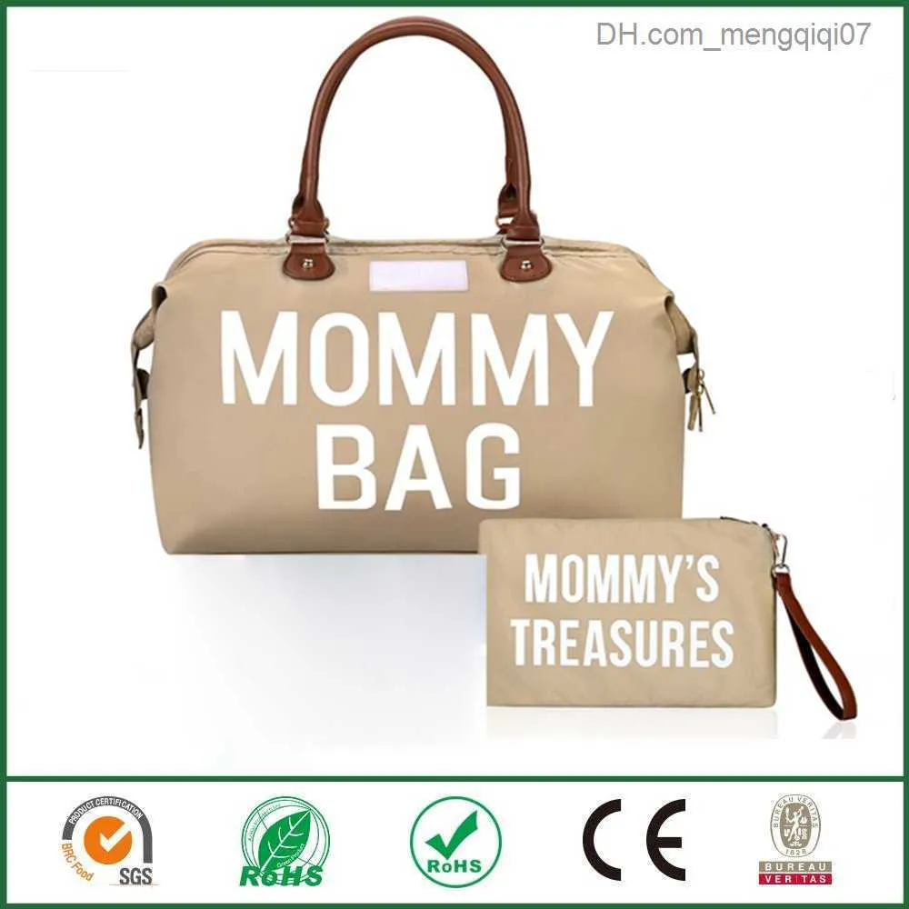 DIAPER Väskor Mors handväska Mors blöja Mors stora kapacitet Bag Kvinnors Diaper Organiser Baby Care Travel Ryggsäck Mors gåva Z230816