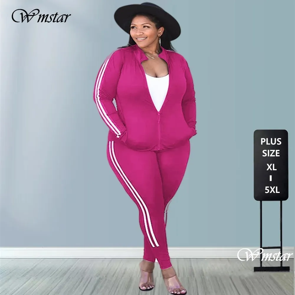 Plus Size Womens Winter Plus Size Matching Sweatsuit Set Tracksuit With  Sweatpants And Sweater Wholesale Drop 230816 From Kang01, $12.81