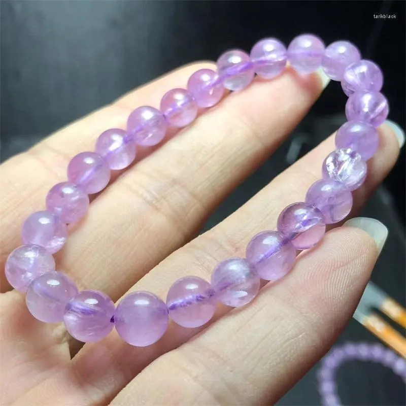 Bangle Natural Kunzite Bracelet Fashion Gemstone Crystal Jewelry Women Healing Holiday Gift 1PCS