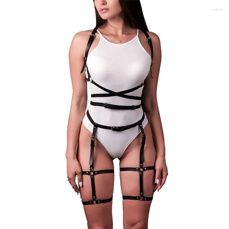 Complete Lingerie Set Harness Cute Goth Alternative