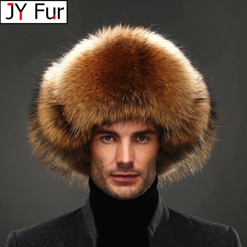 Trapper Hats high-end luxury fur hat Men's fur hat Lei Feng cap ear cap fur necessary hat Real fur hat 100% Sheepskin top hat 230815