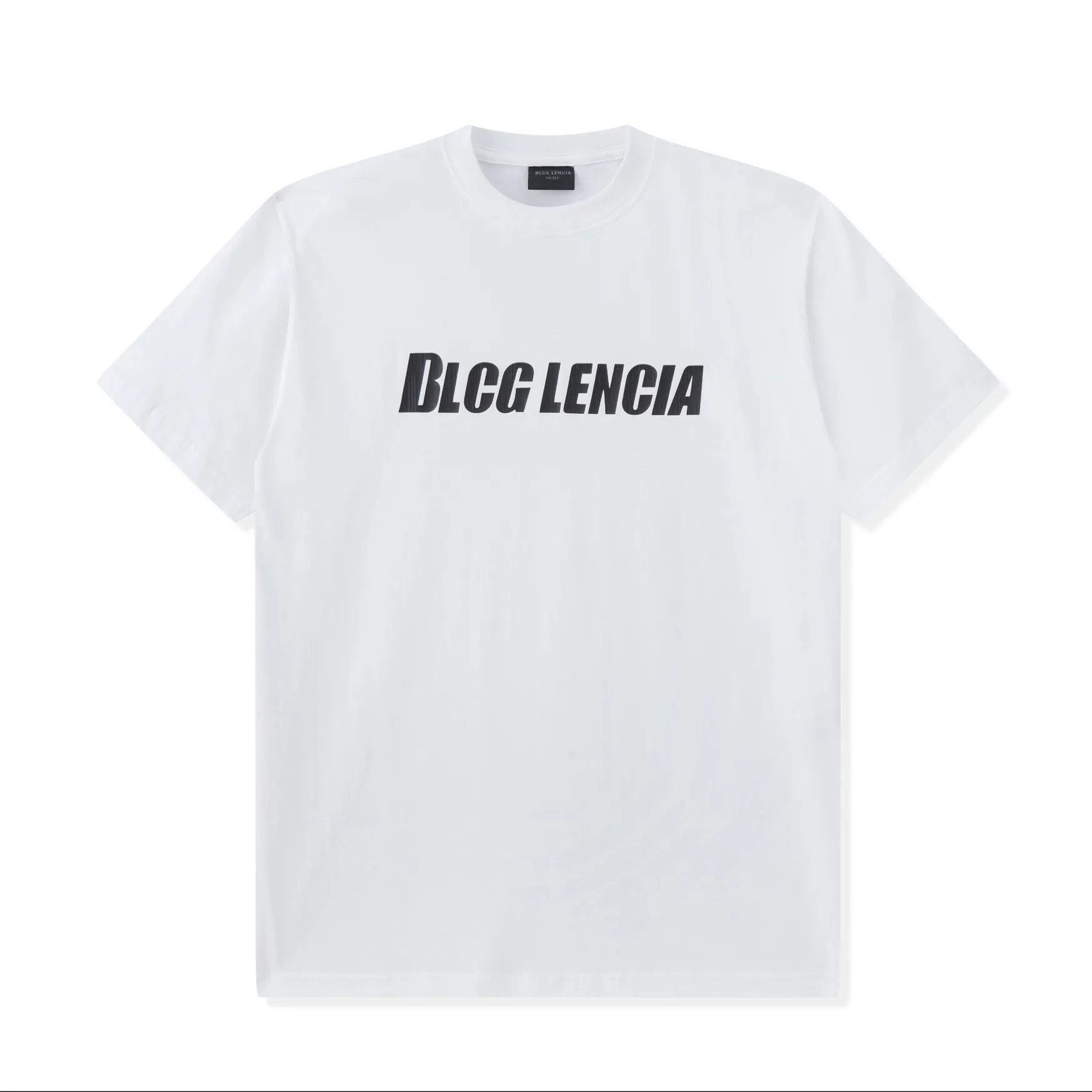 BLCG LENCIA UNISEX Summer Camisetas para mujer Peso pesado de gran tamaño 100% Algodón Triple Puntatch Manodhip Mankship Topes de talla grande TEES SM130229