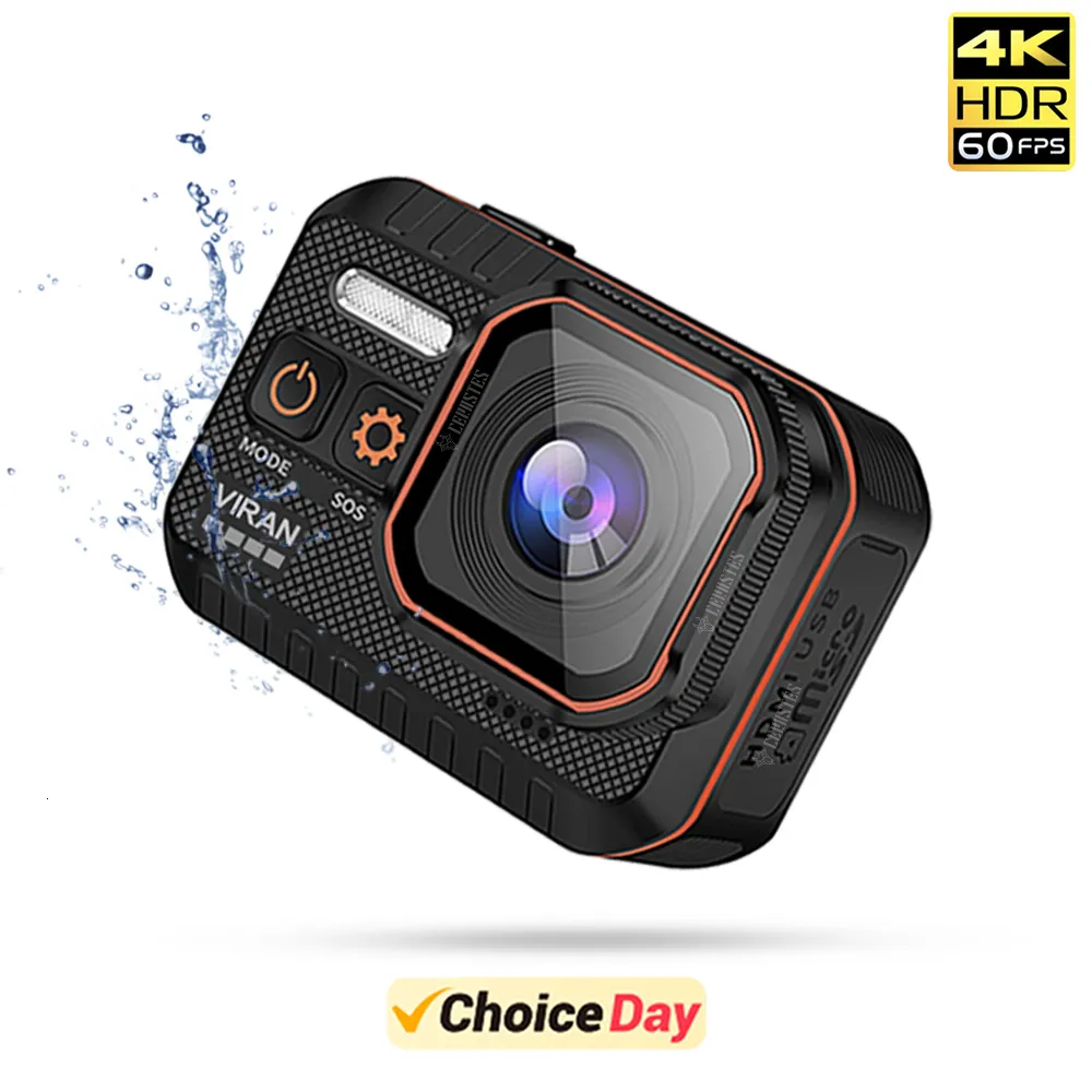 Weatherproof Cameras CERASTES Action Camera 4K60FPS wifi Remote Control 30m Waterproof 170° Wide Angle Dash Cam Go Sport pro p230816 230829