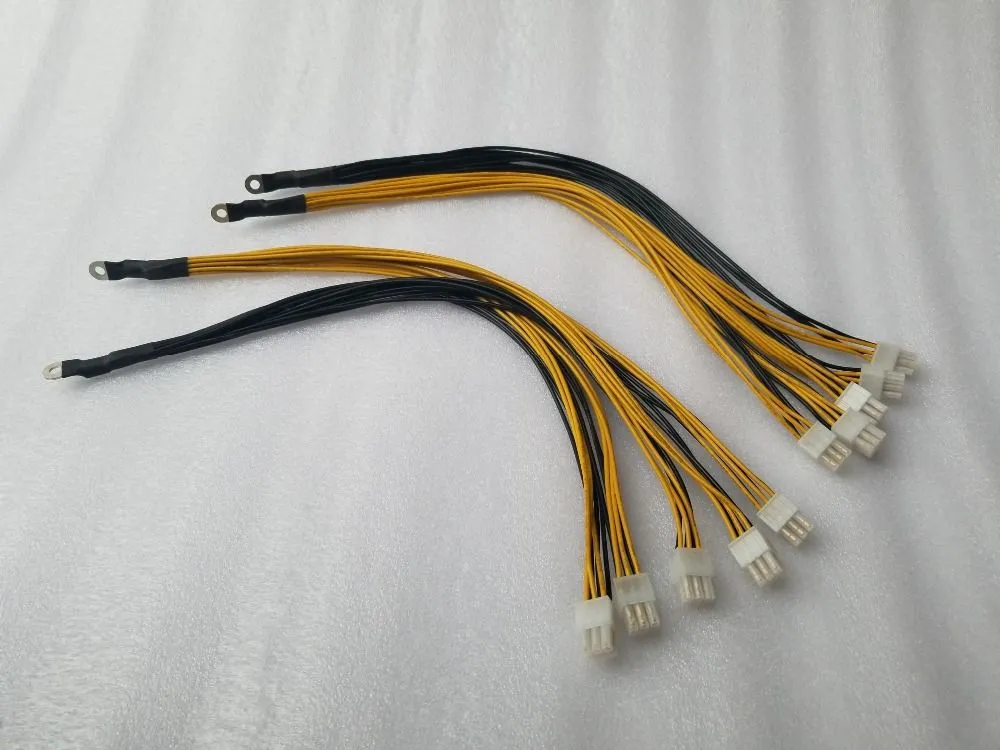 Original 6pin Sever Power Supply Cable PCI-E PCIe Express för Antminer S9 S9J L3+ Z9 D3 Bitmain Miner PSU Power Cable