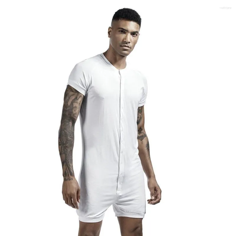 Men's Sleepwear Youth Large Size Bodysuit For Young Men Comfortable Modal Solid Tank Top Breathable Fashion Sports Clothes Home Simple