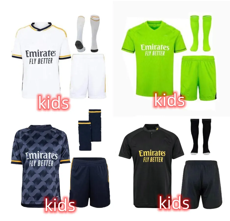 BELLINGHAM 23 24 voetbaltenues voor kinderen Voetbalshirts 2023 2024 kit MODRIC camiseta VINI JR CAMAVINGA TCHOUAMENI mADRIdes voetbalshirt