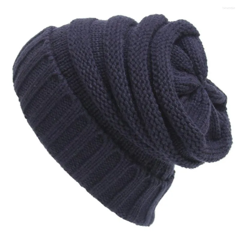 Berets Women Hat Warm Oversized Chunky Soft Cable Knit Slouchy Beanie