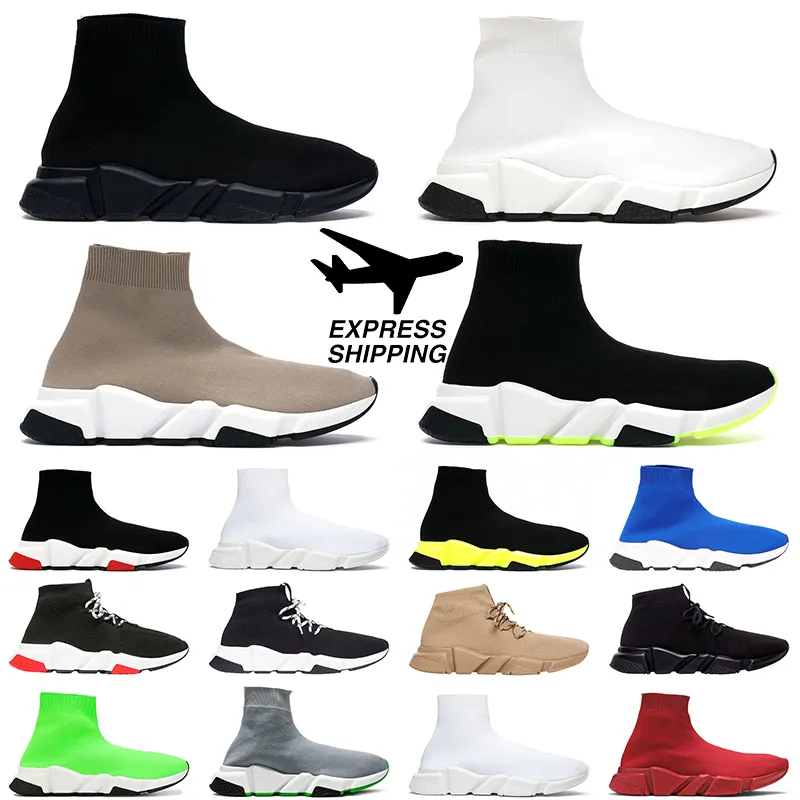 män kvinnor designer skor lyxtränare svart vit trippel mode des chaussures herr utomhus sneakers