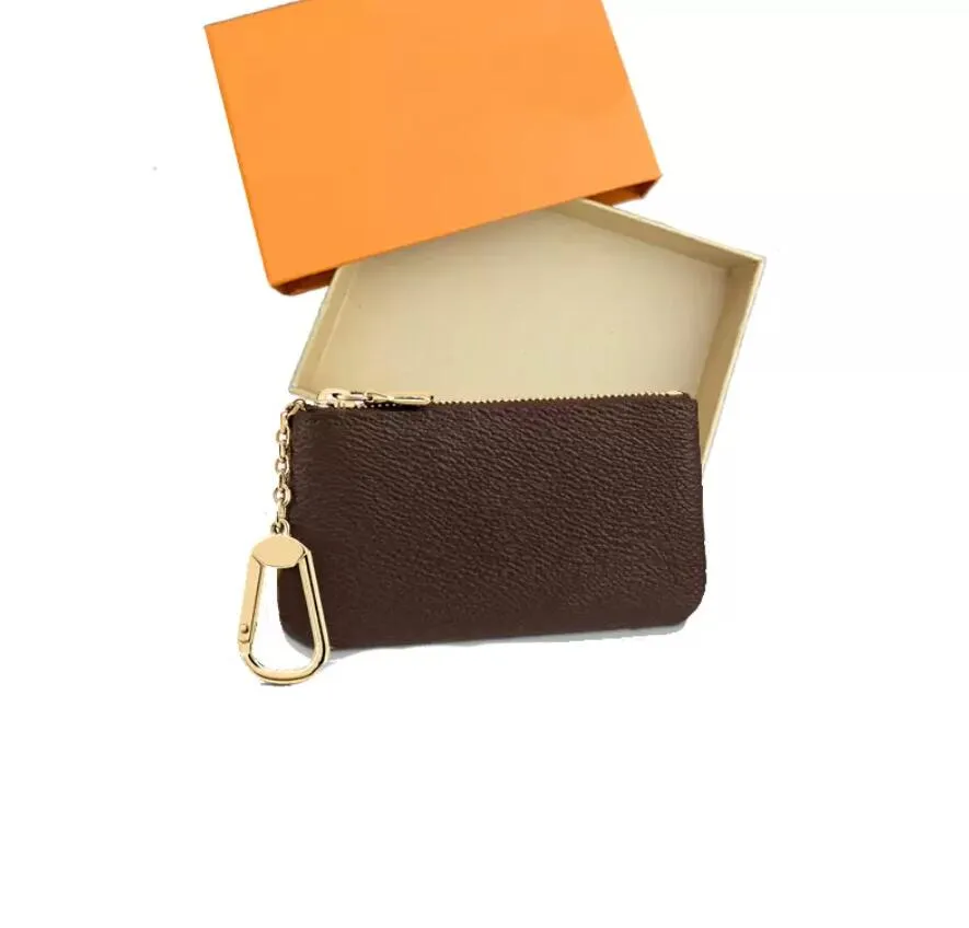 Mini Portefeuille / étui à Clés En Cuir Pour Femme - Format Compact, Couleur Orange, Idéal Pour Pièces, Clés, Cadeau Halloween Noël