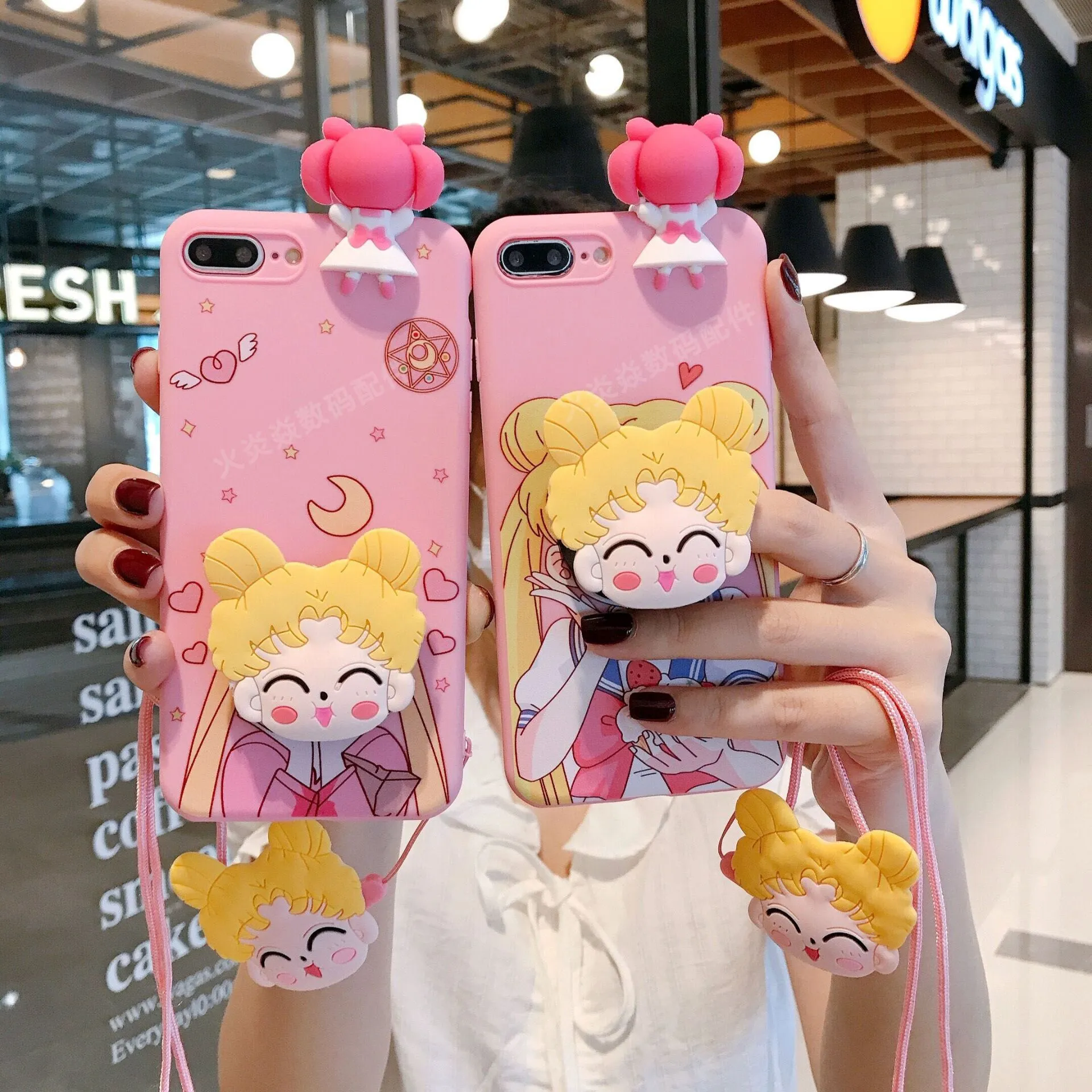 Designer Premium Pretty Girl Stand Telefono Custodia per telefono iPhone 14 13 Pro Max 11 12Pro 14Plus 7 8 Plus XS XS Xr Classic Silicone Top Case