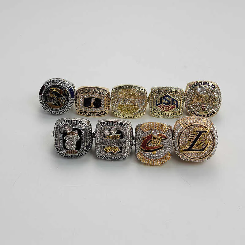 9 Lebron James Champion Rings Conjunto de anéis de campeão