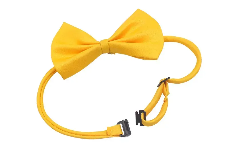 Adjustable Pet Dog Bow Tie Neck Accessory Necklace Collar Puppy Bright Color Pet Bow Mix Color HH7-302