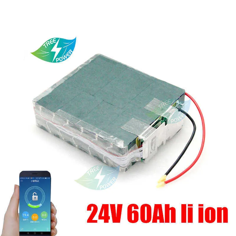 24V lithium ion 60AH battery 24V 60AH li ion bateria with BMS for 1500W Tricycle wheelchair camper caravan Solar RV +5A Charger