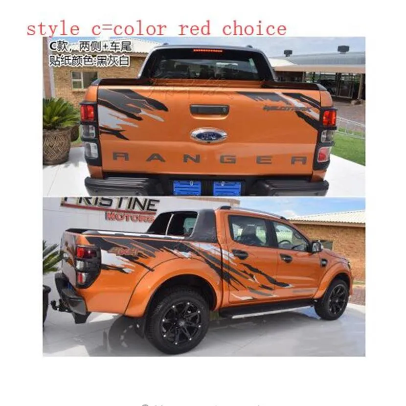 Car Stickers Both Sides Car Head Tail Decals Vinyl KK Decoration Auto Car  Styling Accessories For Ford RANGER Raptor F150 Pickup291u From King116,  $115.58