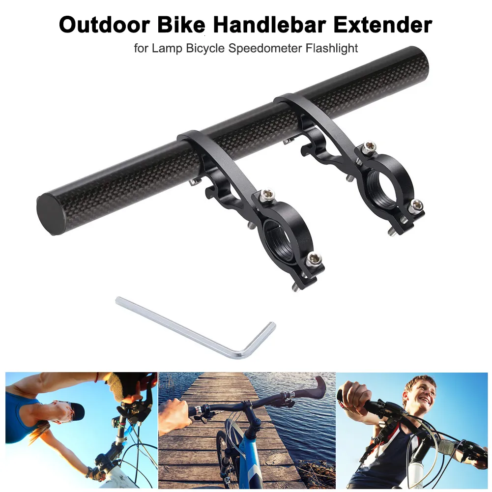 Bilbilsställen 25 cm cykelstyret Förlängningsfästet Bike Headlight Mount Holder 230815