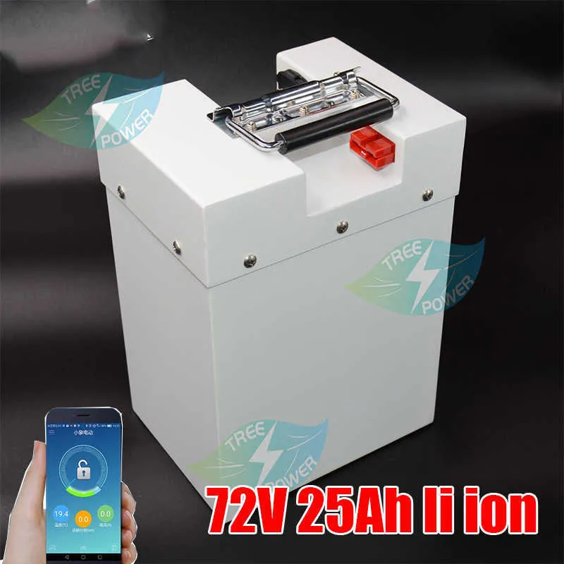 Powerful 72V 25AH Li ion Battery Pack for 72v 2000w 3000w Electric Bicycle Battery ACCU With BMS+Charger