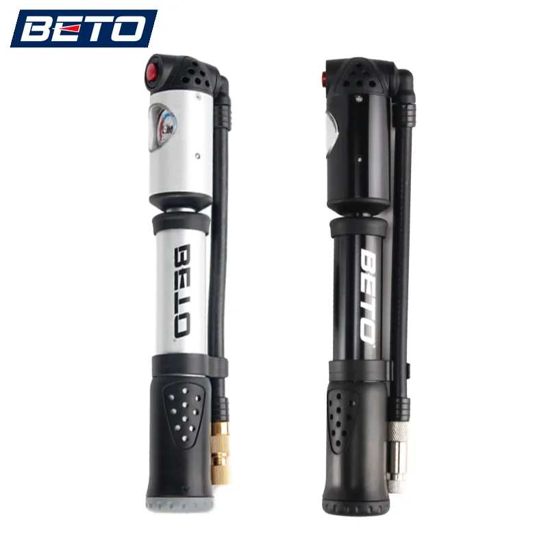 Bike Pumps Beto 300psi 2 in 1 bandenluchtvorkpomp met Guage Portable HP HV Switch Presta Schrader voor bandenvork achtervering 230815