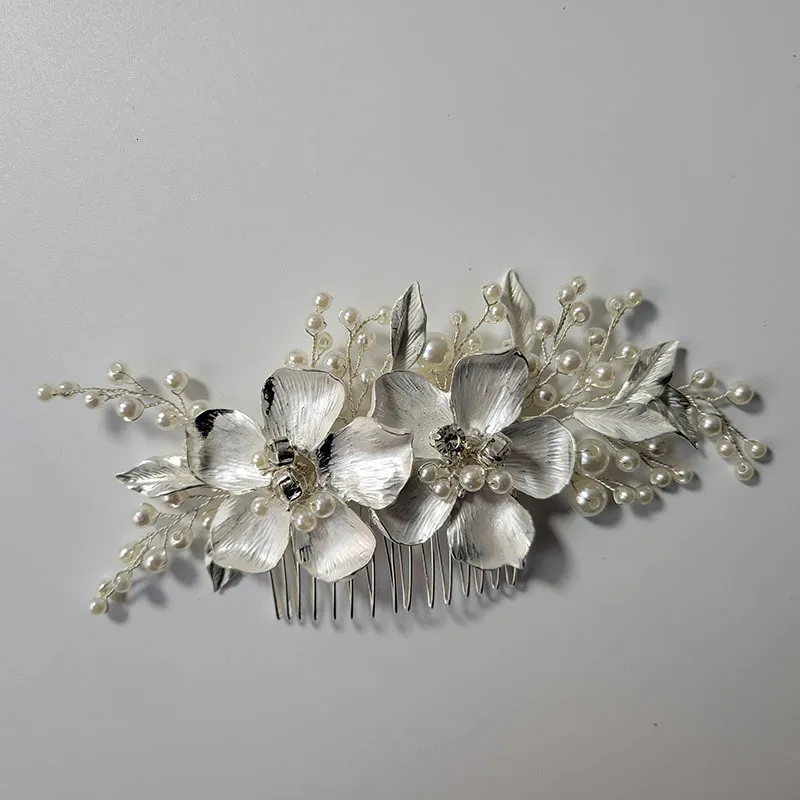Pettine Per Capelli In Perle Di Smeraldo Art Déco: Accessorio Da Sposa Vintage - Italia - Foto 6