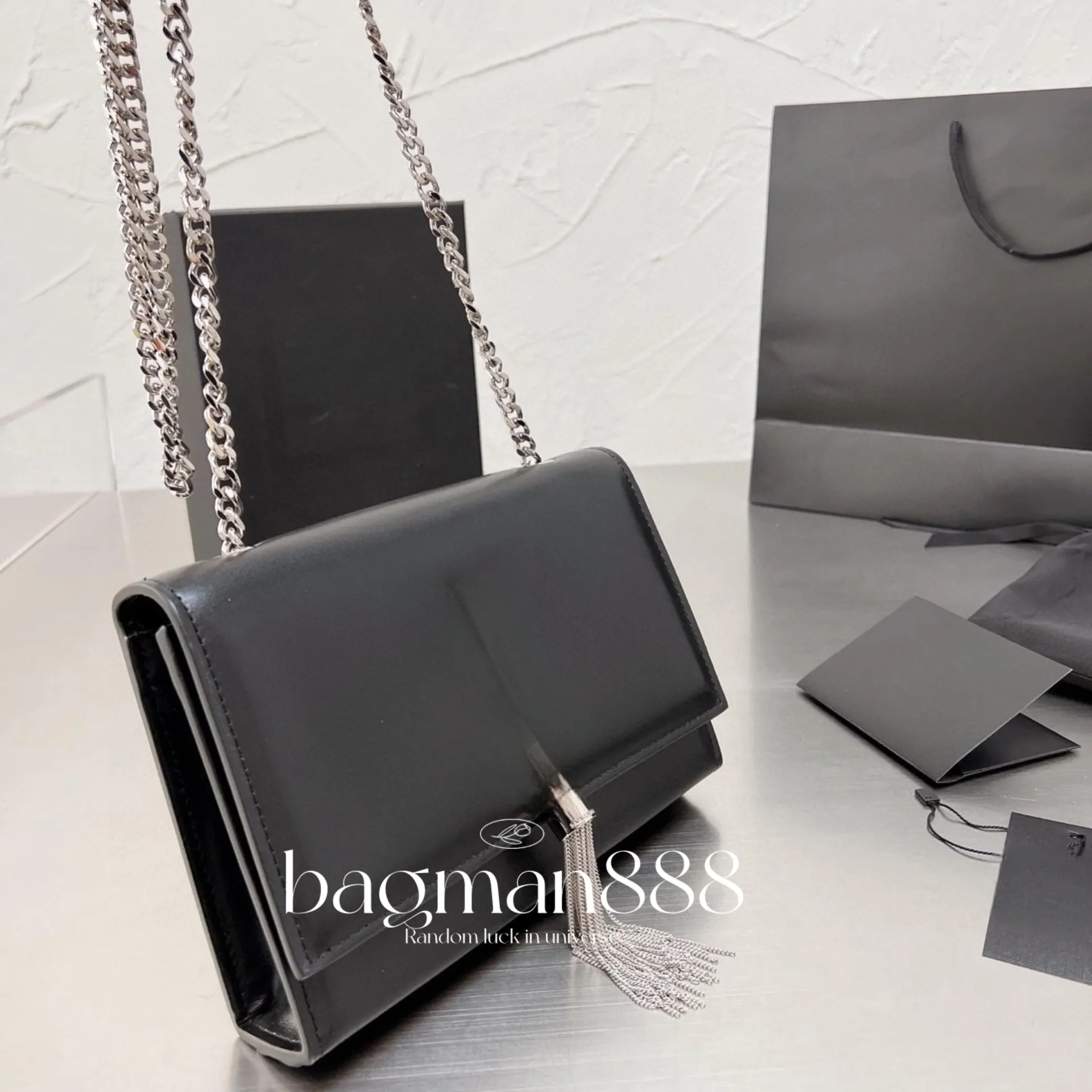 Luxury's handtassen schoudertas y vorm kruislichaam flap envelop tas ontwerpers tote zakken kalfsleer echte lederen handtas ketting vrouwen koppeling kaviaar portemonnee hobo portemonnee portemonnee