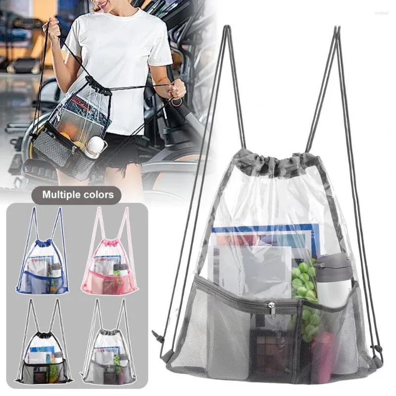 Сумки для хранения туристическая сумка прозрачная рюкзак с регулируемой емкостью для концертов для спортивных работ подходит для первой необходимости