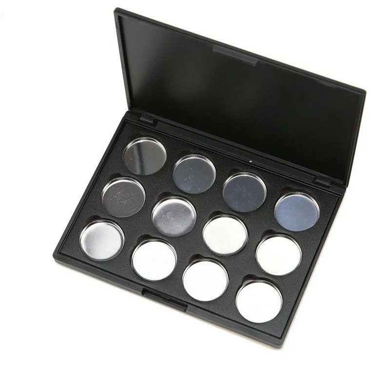 Paleta de maquiagem de sombras magnéticas vazias com 12 pcs de 26 mm de metal redondo hrcbr